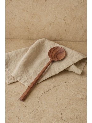 Teak Ahşap Servis Kaşığı 28X6 cm