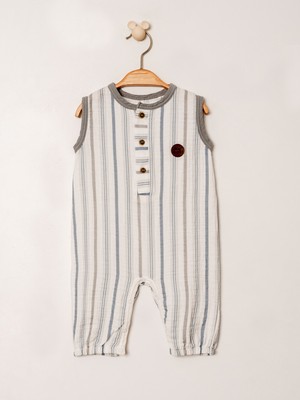 Desenli Müslin Bebek Tulum | Rahat ve Şık Tasarım | 3-24 Ay | KD53218