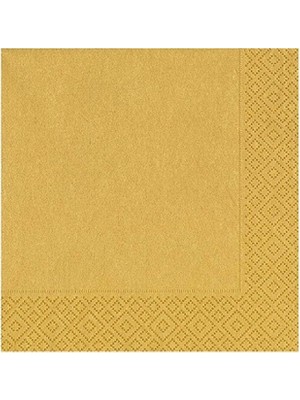 Düz Renk Peçete 20'li Altın