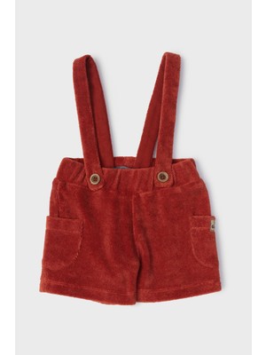 Layette Bg Store Erkek Bebek Oranj Şort Nefes Alabilir Kumaş ile Rahat Yazlık Kullanım