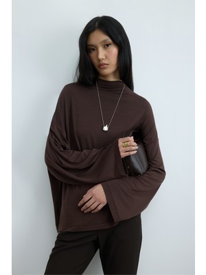 Kahverengi Olivia Bluz