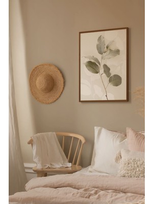 Tek Parça Kahverengi Gerçek Ahşap Çerçeveli Tablo Seti - Model 21