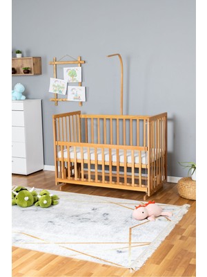 Carino Wins Ahşap Beşik Anne Yanı Yeni Doğan Asya Organik Bebek Beşiği Tek Yatak