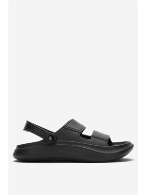 Unisex Ortopedik Deniz Havuz Terliği Sandalet Siyah