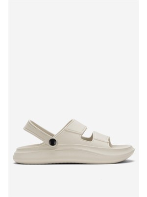 Unisex Ortopedik Deniz Havuz Terliği Sandalet Krem