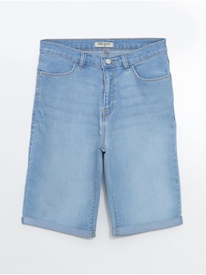 Lcw Jeans  Dar Fit Kadın Jean Şort  (S5)