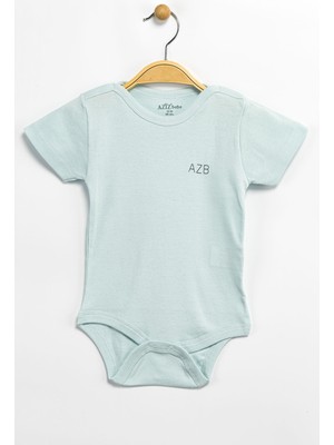 Aziz Bebe Erkek Kız Bebek Çıtçıtlı % 100 Pamuk Body & Zıbın