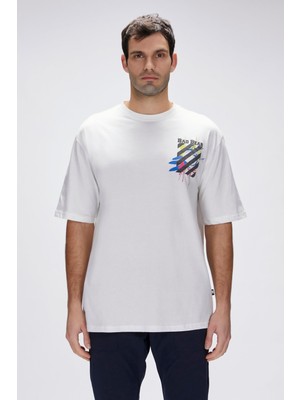 Doxa Beyaz Erkek Oversize Tişört