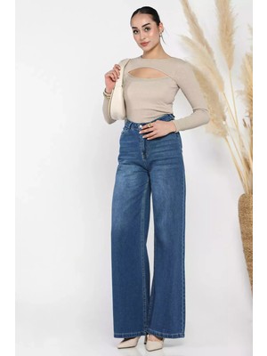 Gülseli Kadın Palazzo Jean Kot Pantolon P-00014813