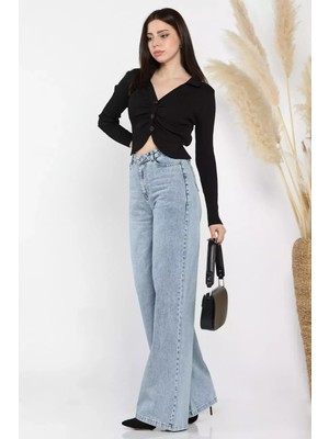 Gülseli Kadın Palazzo Jean Kot Pantolon P-00014813