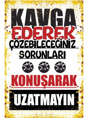 Atarlı Komik Eğlenceli Mizah Sözler Duvar Yazıları Kamyon Arkası Sözler Retro Ahşap Poster