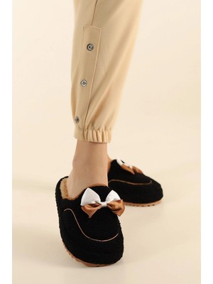 Papuç Sepeti 4118 Fiyonklu Kadın Günlük Ev Halı Misafir Terliği