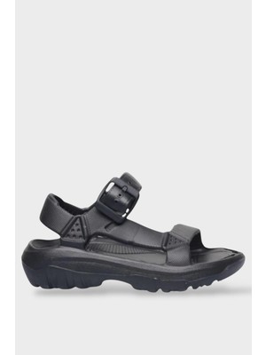 Liger Unisex Siyah Eva Spor Sandaleti Düz Topuk Hafızalı İç Taban ile Konforlu Yürüyüş