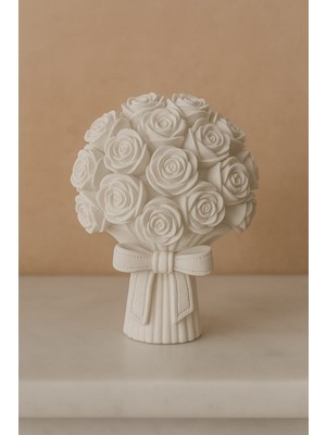 El Yapımı Dekoratif Gül Buketi Kokulu Taş 9 x 7 cm
