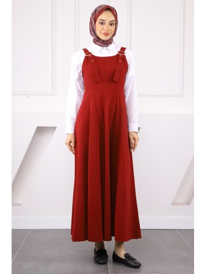 İmaj Butik Bordo Fermuar Detaylı Gabardin Jile