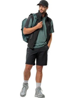Jack Wolfskin Active Track Shorts Erkek Gri Şort
