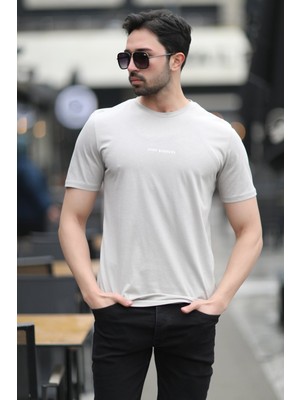 Erkek Bisiklet Yaka John Borners Dijital Baskılı T-Shirt Taş - 2020-4