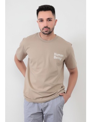Vizon Human Baskılı Regular Kesim T-Shirt