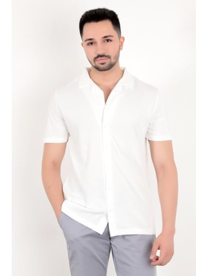 Erkek Regular Kesim Kısa Kol Gömlek