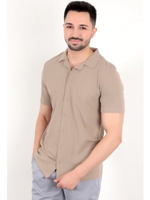 Erkek Regular Kesim Kısa Kol Gömlek