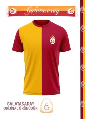 Galatasaray  5 Yıldız Parçalı Forma T-Shırt Ahşap Kutu Hediyeli