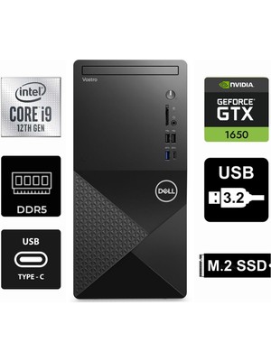 Dell Vostro 3030MT I9-12900KF N6001VDT3030MT-1117 48GB 4tb Geforce Tuf Gtx 1650 4gb Windows 11 Pro Masaüstü Bilgisayar