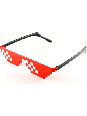 Thug Life “deal With It” Pixel Mozaik Gözlük • Renkli Pc Çerçeve • Parti & Kostüm Aksesuarı (Unisex)