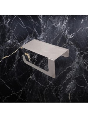 Mcreative Ister Kendinden Yapışkanlı Ister Vidalı Paslanmaz Çelik Telefon Raflı Tuvalet Kağıtlığı