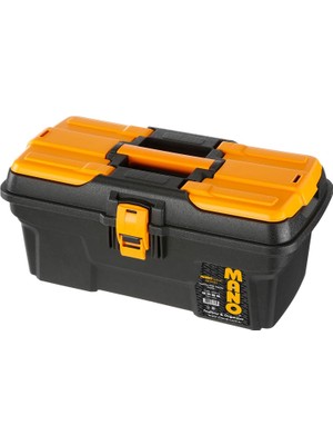 M/16 Organizerli Plastik Kilitli Takım Çantası/grip Serisi, Polipropilen, Siyah/sarı, 16