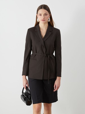 Lc Waikiki Yeni Sezon Cizgili Kadin Blazer Ceket - S5MN68Z8