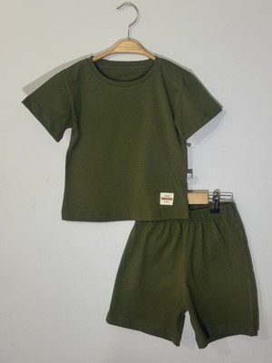 Armalı Basic Kız Erkek Çocuk Yazlık Şortlu Takım