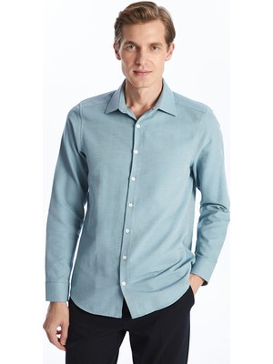 Lc Waikiki Yeni Sezon Slim Fit Uzun Kollu Oxford Erkek Gomlek - S50570Z8