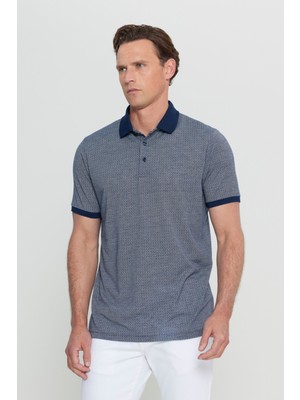 Altınyıldız Classics Regular Fit Normal Kesim Polo Yaka Jakarlı Tişört