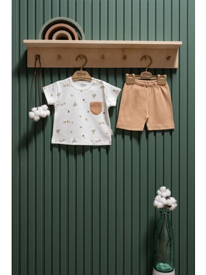 Happy Lambs Organik Theme Şortlu Takım