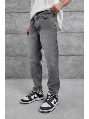 Gri KP-406-1 Taşlamalı Bf Jean