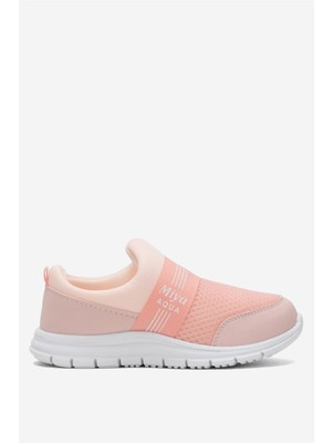 Liger Unisex Lastilkli Hafif Airfle Çocuk Spor Ayakkabı  PUDRA