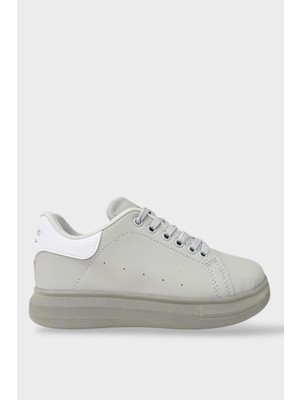 Liger Çocuk Bağcıklı Anatomik Comfort Taban Spor Ayakkabı GRİ