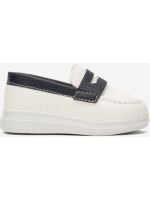 Liger Erkek Okul Tören Düğün Sünnet Çocuk Ayakkabısı        BEYAZ - LACİVERT