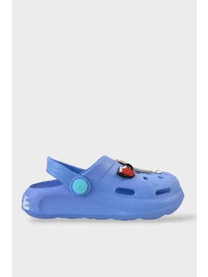 Liger Aksesuarlı Kaymaz Taban Deniz Plaj Havuz Sandalet Çocuk Terlik MAVİ