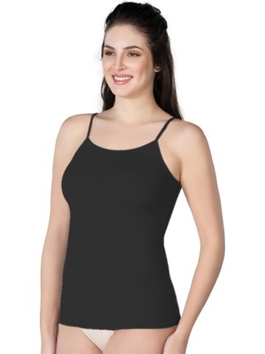 Siyah Mı Emay 1410 Modal Cotton Ince Askılı Atlet