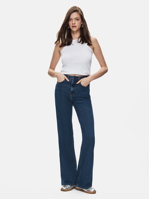 LTB Kadın  Vıonne H Geniş Paça Yüksek Bel Jean Pantolon