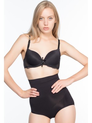 Siyah Mı Emay 7024 Yüksek Bel Slip Korse