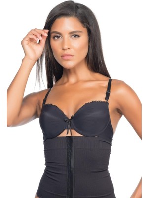 Siyah Mı Emay 2026 Agraflı Korse