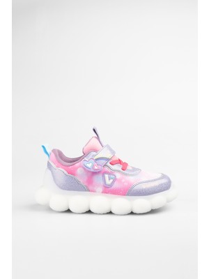 Vicco Kız Çocuk Pembe Işıklı Balloon Sneaker