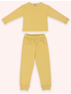 Kız Çocuk Sarı Pijama Takımı