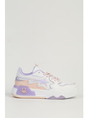 Benetton Beyaz Pudra Kadın Spor Ayakkabı Ithal BNI-11512