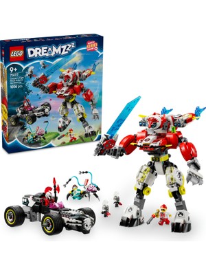 LEGO® DREAMZzz™ Cooper'ın Kaplan Robotu ve Zero'nun Hot Rod Arabası 71497 - 9 Yaş & Üzeri Çocuklar için Oyuncak Yapım Seti (1006 P)