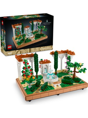 LEGO® Icons Fıskiyeli Bahçe 10359 - Yetişkinler için Model Yapım Seti (1302 Parça)