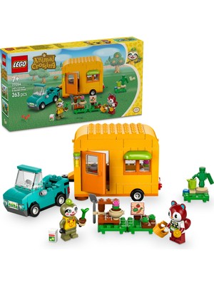 LEGO® Animal Crossing™ Leif Karavan ve Bahçe Dükkanı 77054 - 7 Yaş & Üzeri Çocuklar için Yaratıcı Oyuncak Yapım Seti (263 Parça)