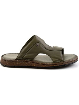 Haki Leather Erkek Terlik E04433010543